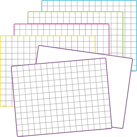 Roomfactory Math Grid Dry Erase Boards, 10Pk RO66869